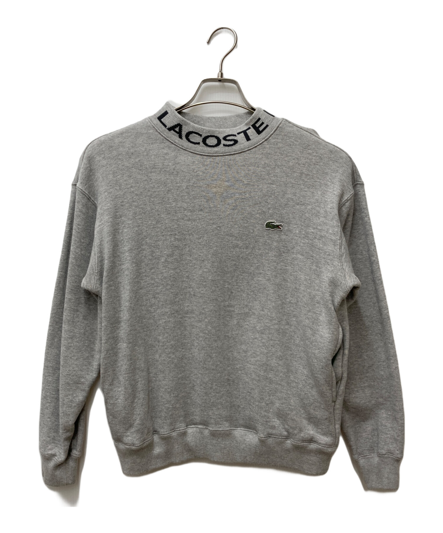 LACOSTE モックネックスウェット 未使用級/L相当 LACOSTE ジャカード