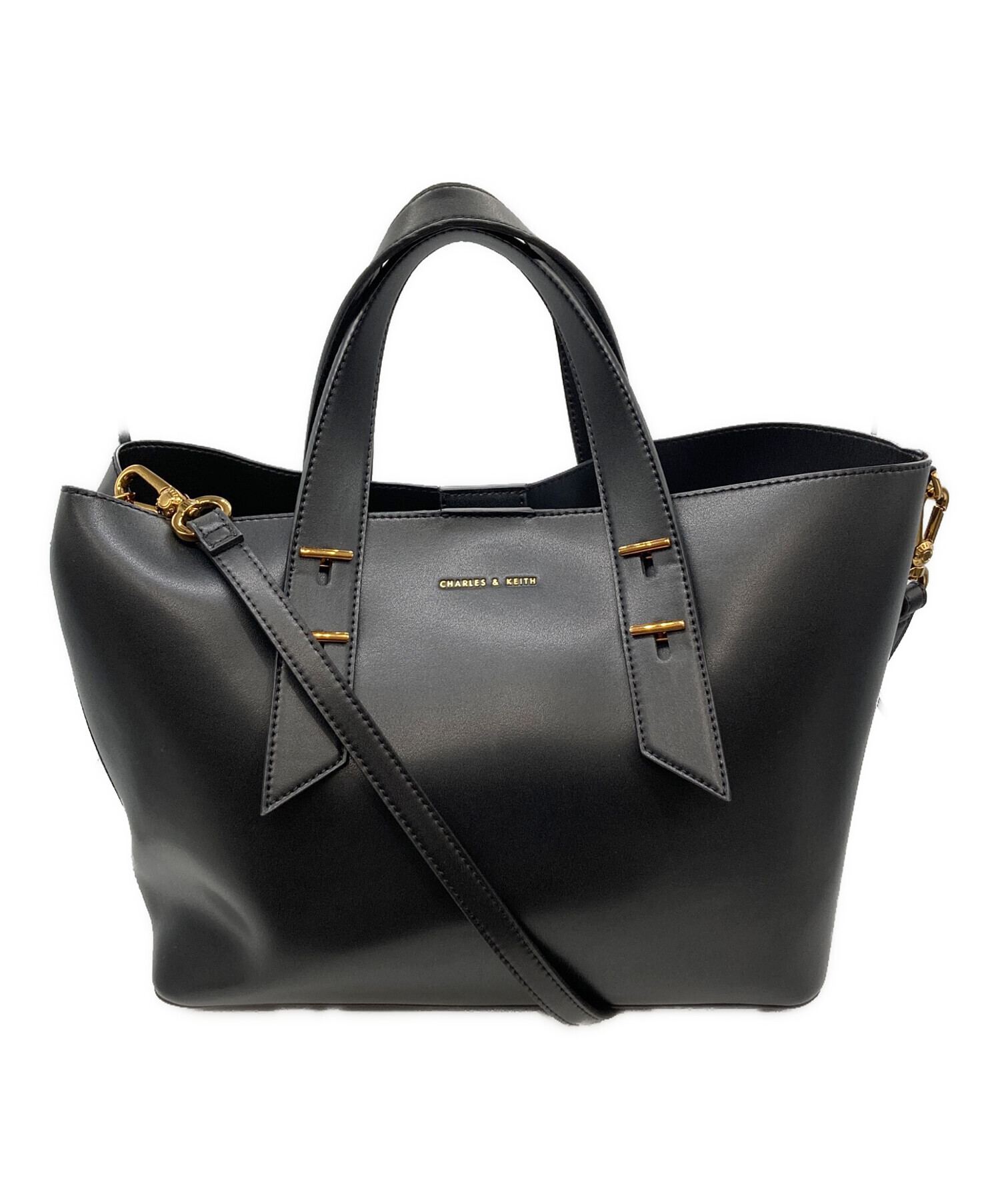 CHARLES ＆ KEITH ハンドバッグ ダブルハンドル スローチーバッグ