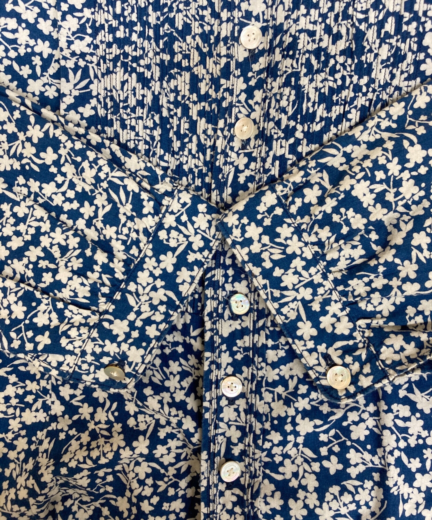 中古・古着通販】45R (フォーティファイブ・アール) インディゴ藍染 花 