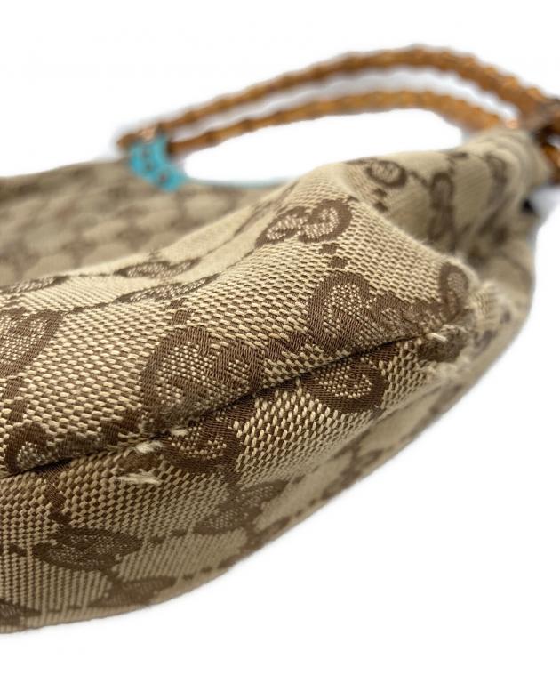 中古・古着通販】GUCCI (グッチ) GGバンブースタッズハンドバッグ