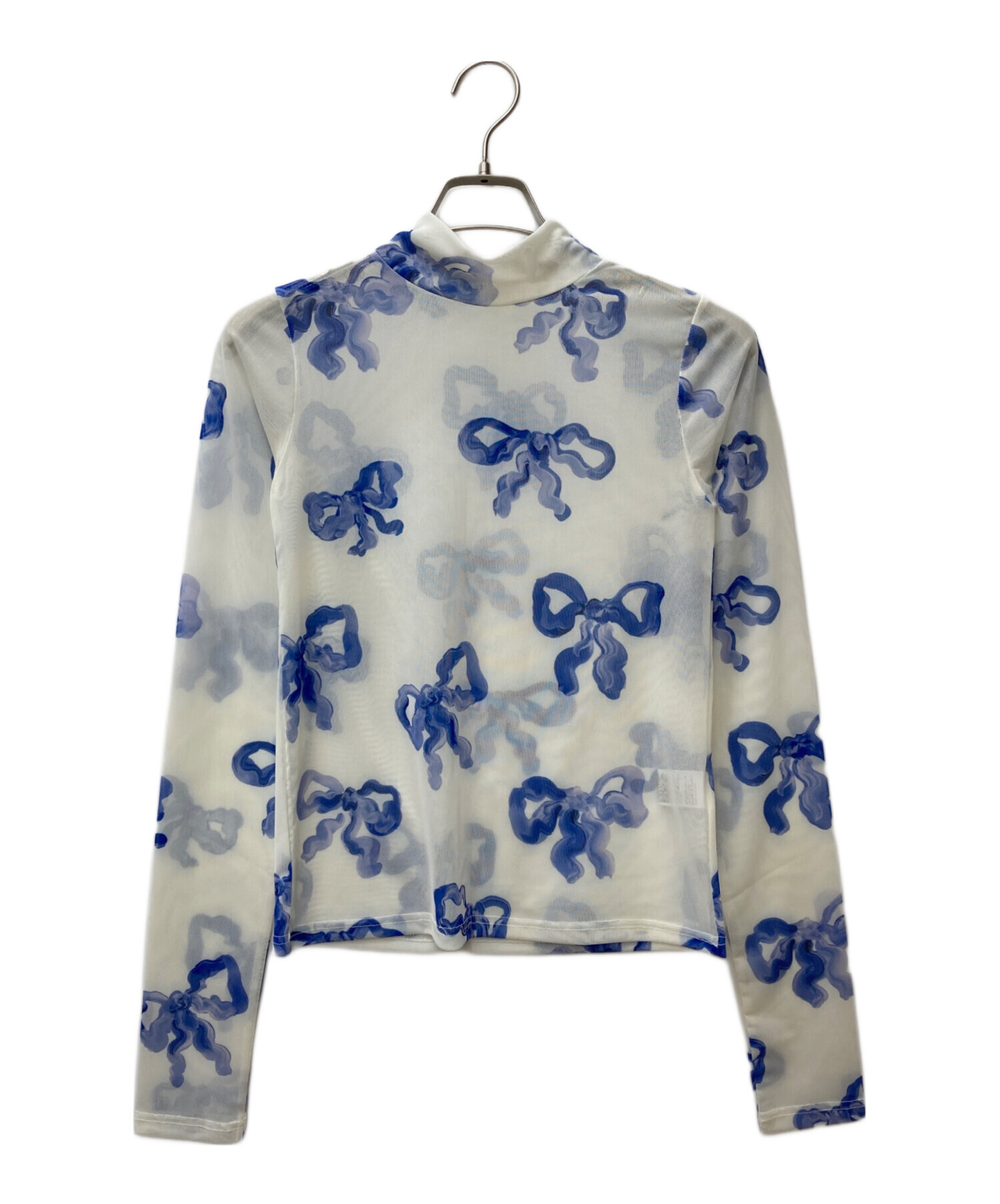 お値下げ中❗️【新品未使用】poppy リボン シースルートップス　ポピー お値下げ中❗️【新品未使用】poppy リボン シースルートップス