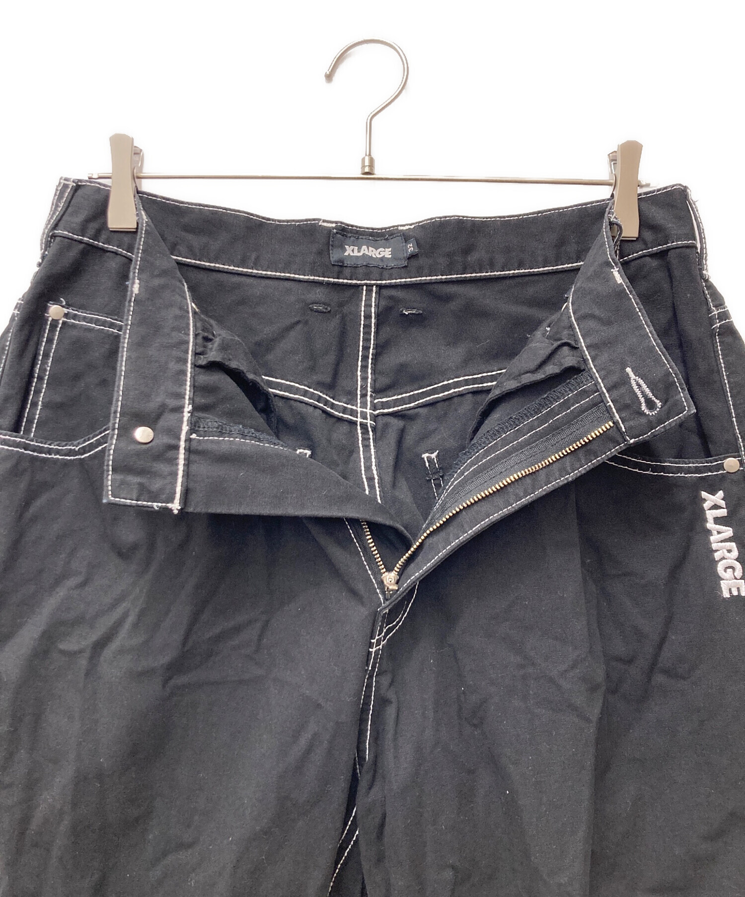 中古・古着通販】X-LARGE (エクストララージ) CONTRAST STITCH LEATHER