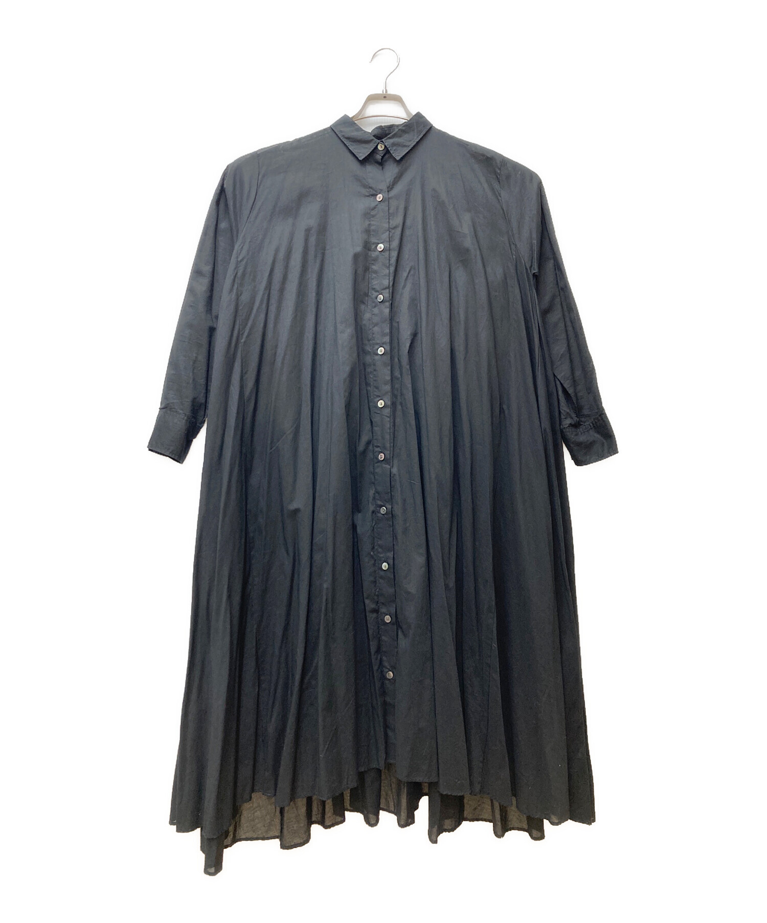 中古・古着通販】mizuiro-ind (ミズイロインド) シアーロングシャツ 