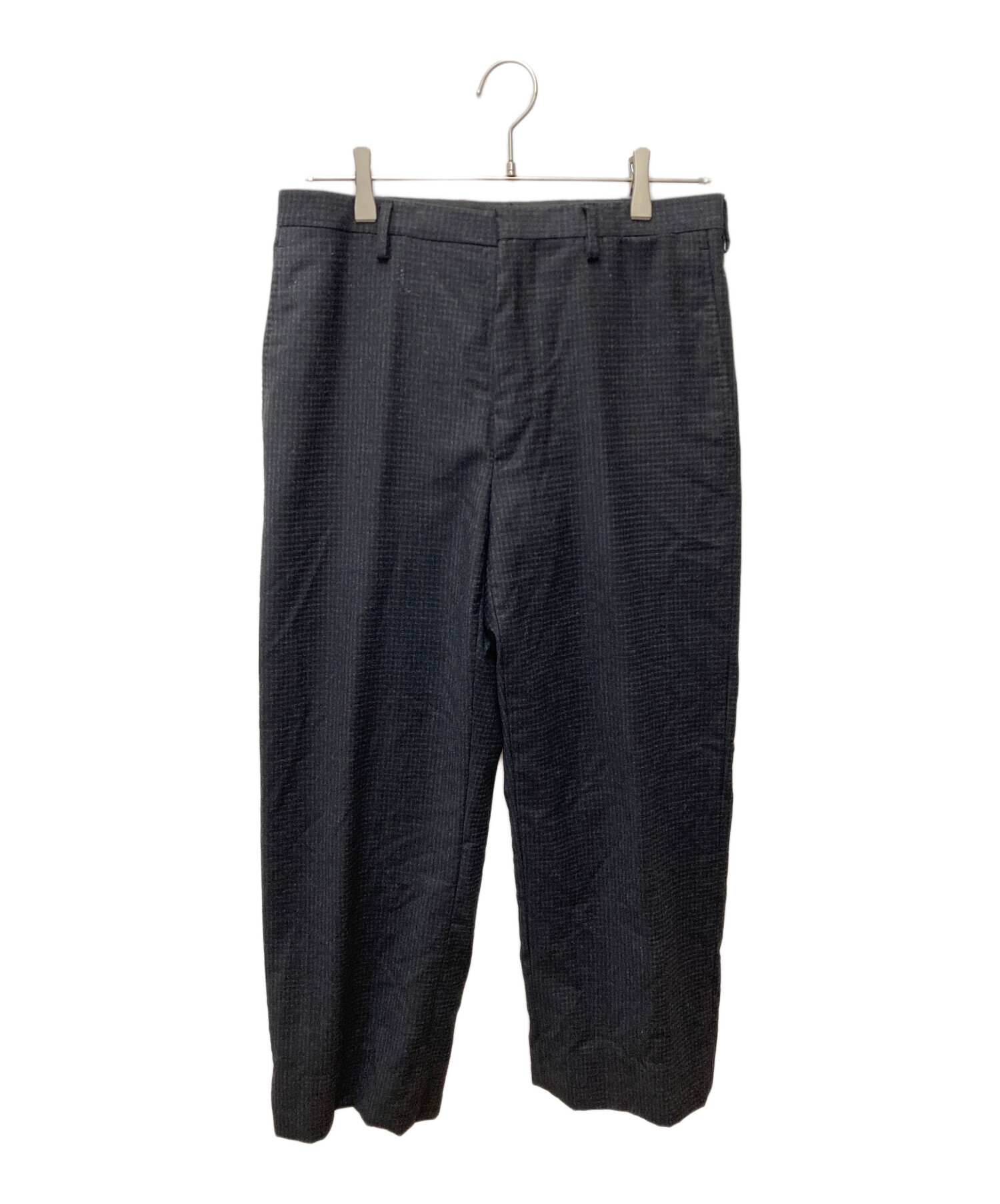 中古・古着通販】CARUSO (カルーゾ) ウールチェックストライプパンツ