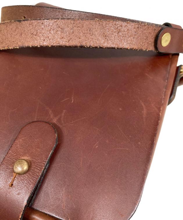 中古・古着通販】Herz (ヘルツ) レザーショルダーバッグ ブラウン