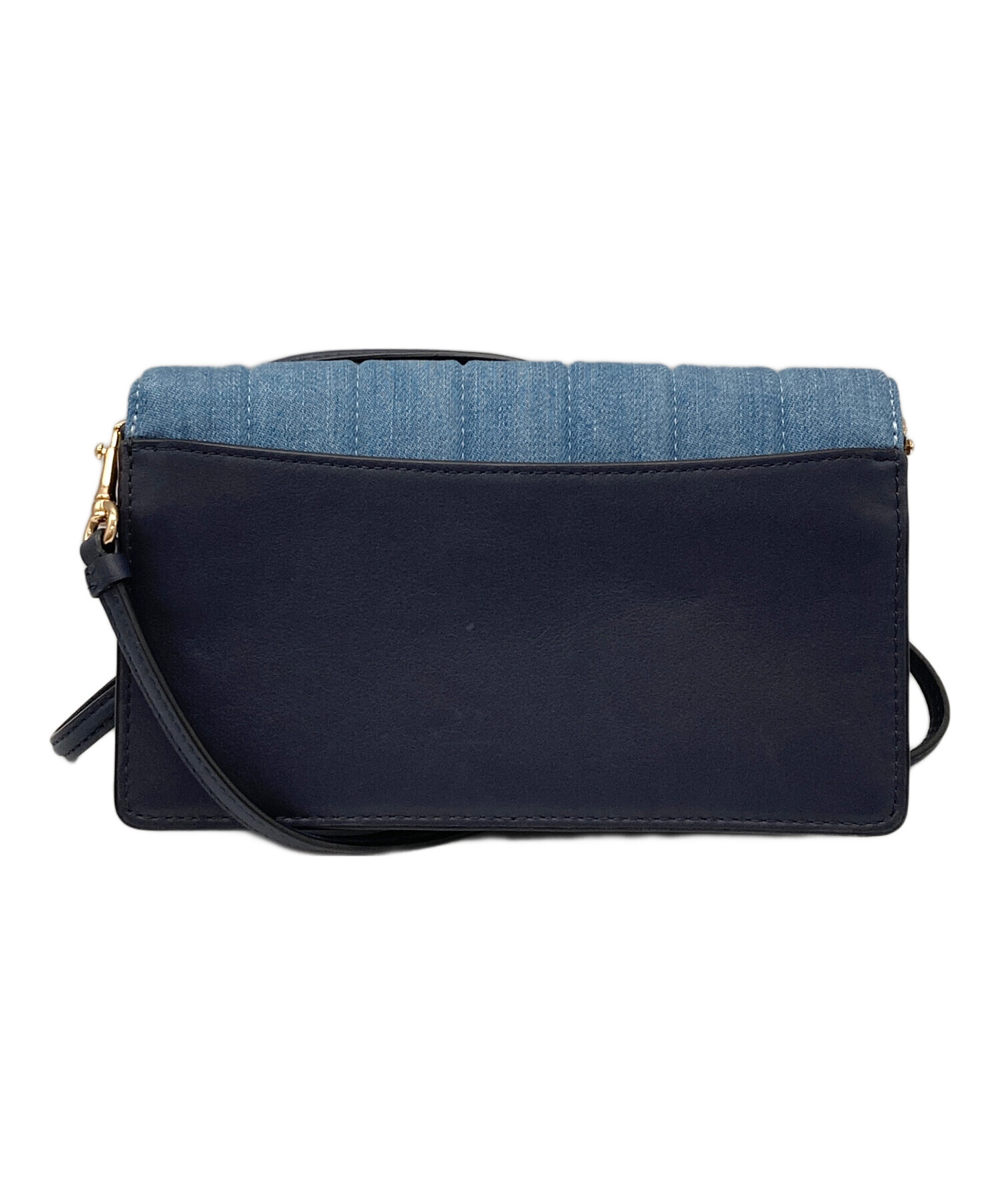 COACH / ショルダーバッグ/デニム/IDG/無地/c3713/使用感有 中古・古着通販】COACH (コーチ) デニムショルダーバッグ C3713