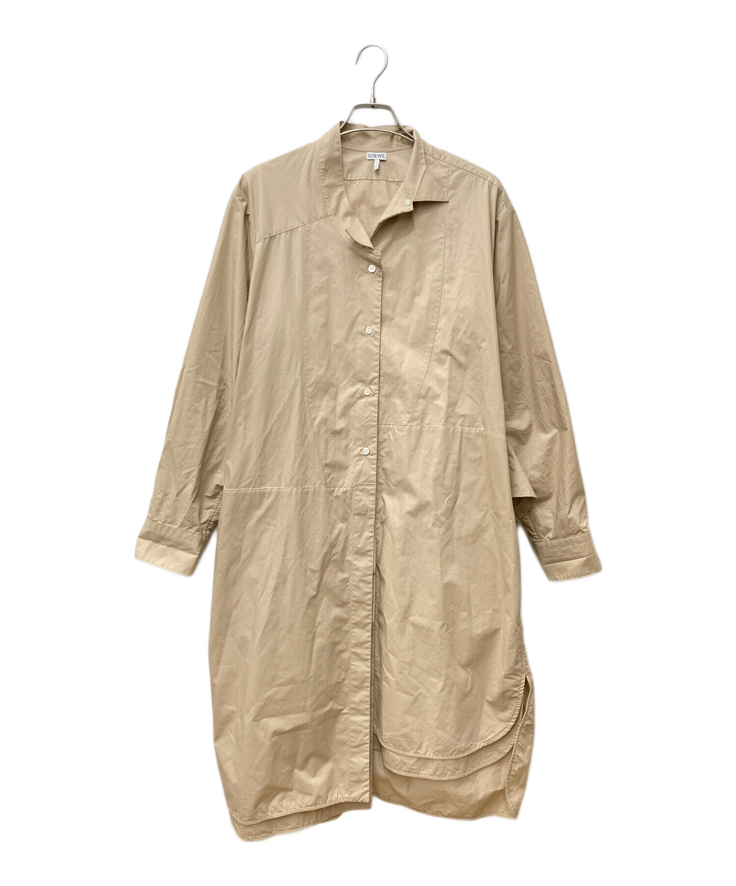 中古・古着通販】LOEWE (ロエベ) デザインシャツワンピース D2196750GA
