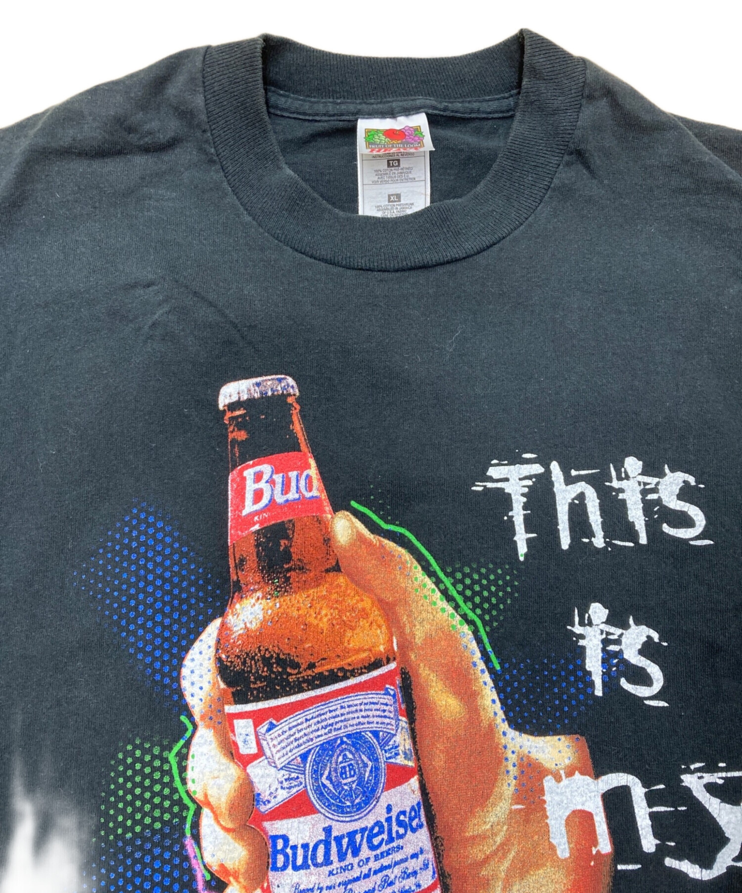 中古・古着通販】BUDWEISER (バドワイザー) 古着企業Tシャツ ブラック 