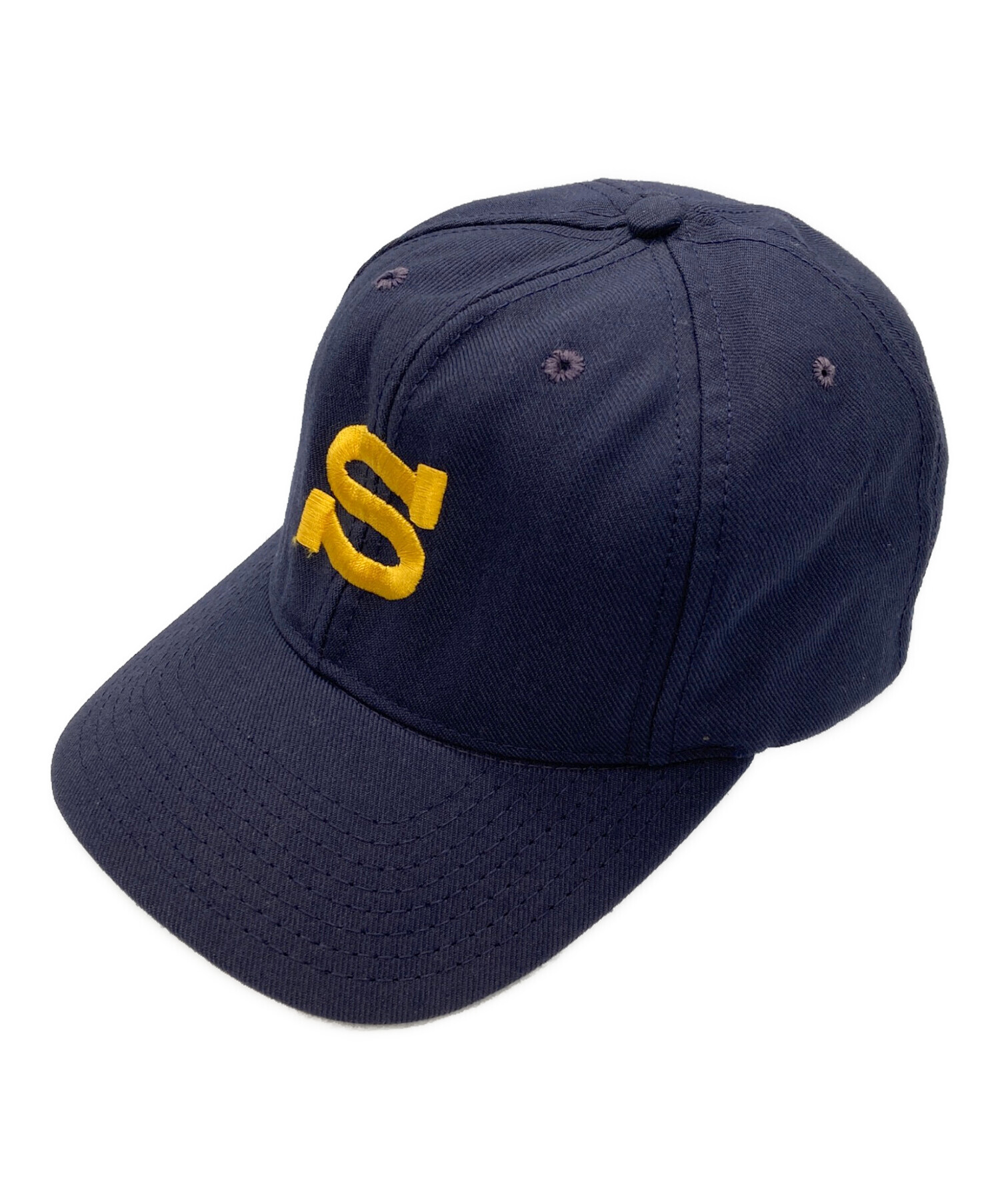 Stüssy 刺繍Sロゴ ネイビーキャップ 中古・古着通販】stussy (ステューシー) Sロゴキャップ ネイビー
