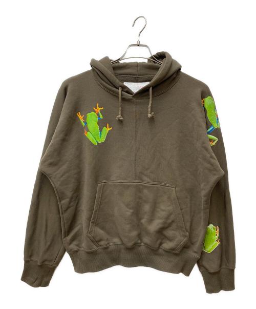 【古着】THREEFACE AND LOCK HOODIE GREEN 中古・古着通販】A MACHINE (エーマシン) 25-fafrotskies frog hoodie