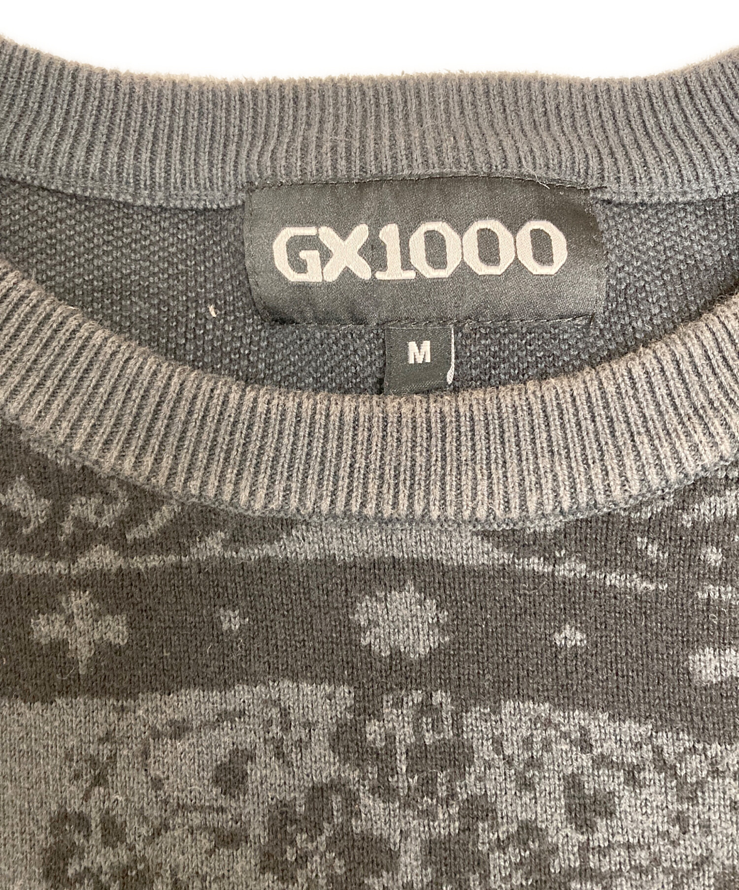 中古・古着通販】GX1000 (ジーエックス) ニット ブラック サイズ:M 