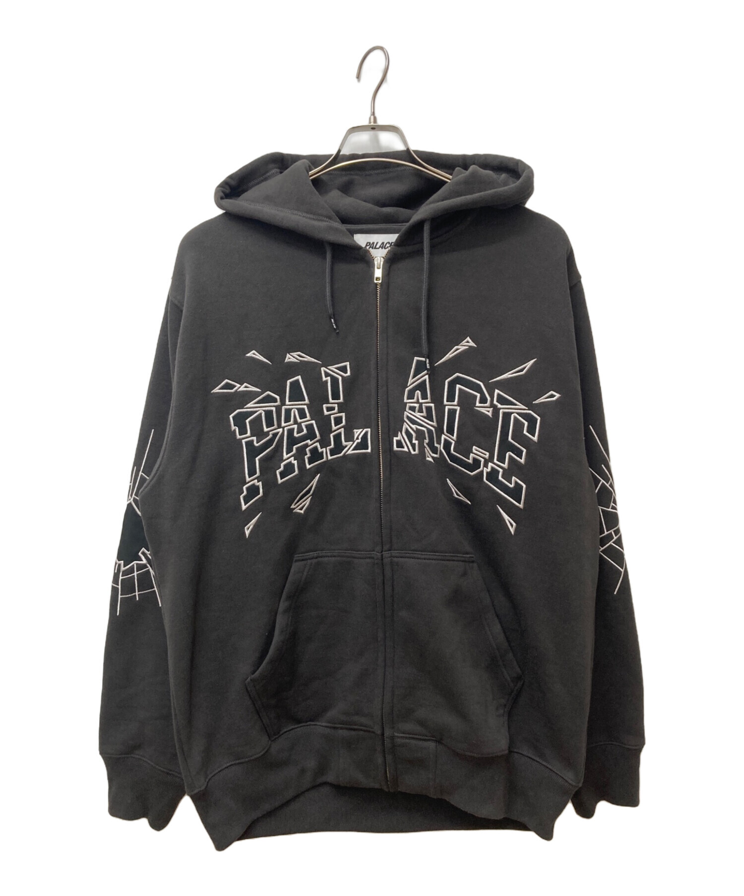 中古・古着通販】PALACE (パレス) SHATTER ZIP HOOD ブラウン サイズ:L