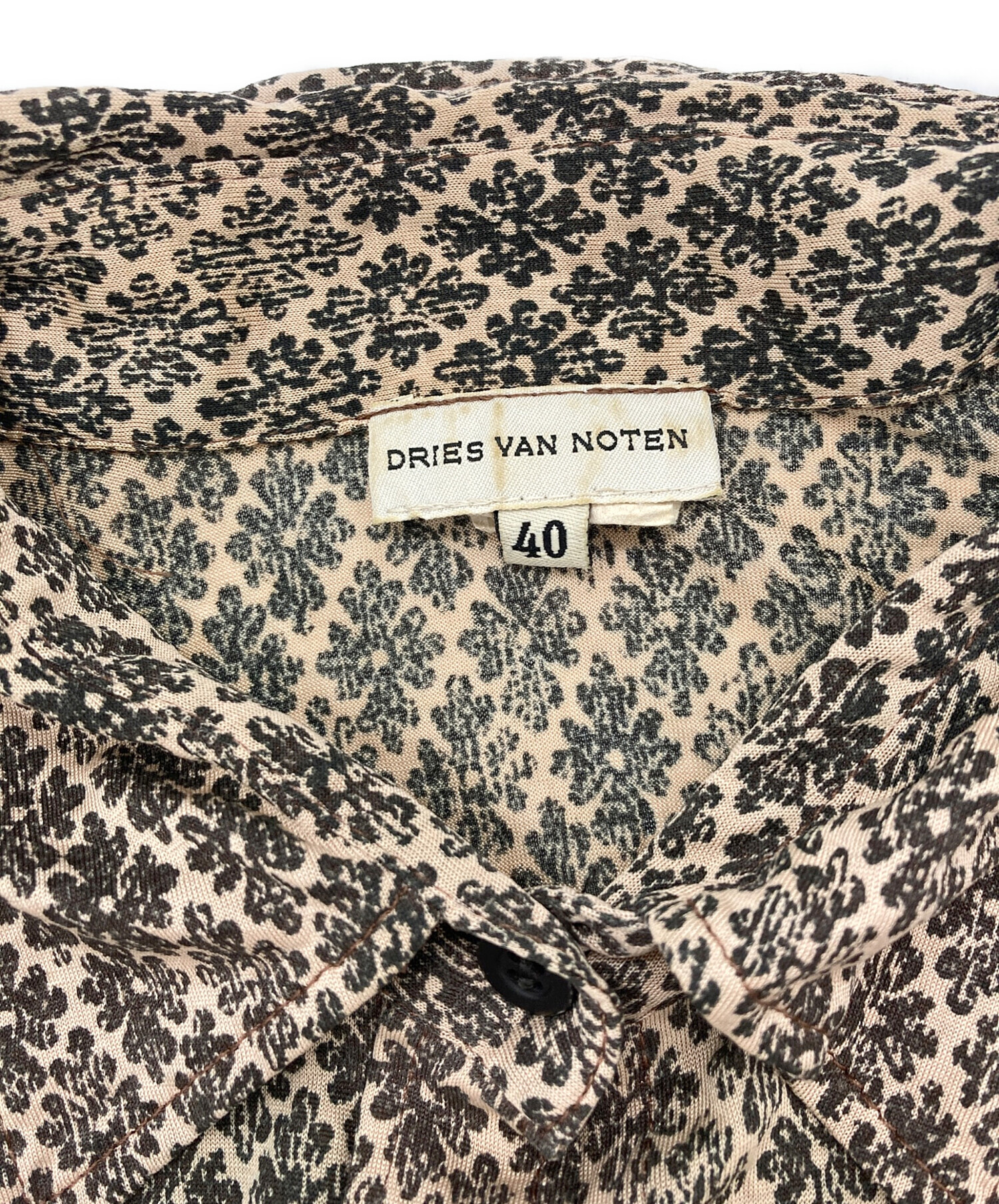 中古・古着通販】DRIES VAN NOTEN (ドリスヴァンノッテン) 総柄シルク 