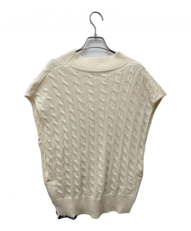 INSCRIRE チルデンニット Vネック ベスト INSCRIRE チルデンニット Vネック ベスト