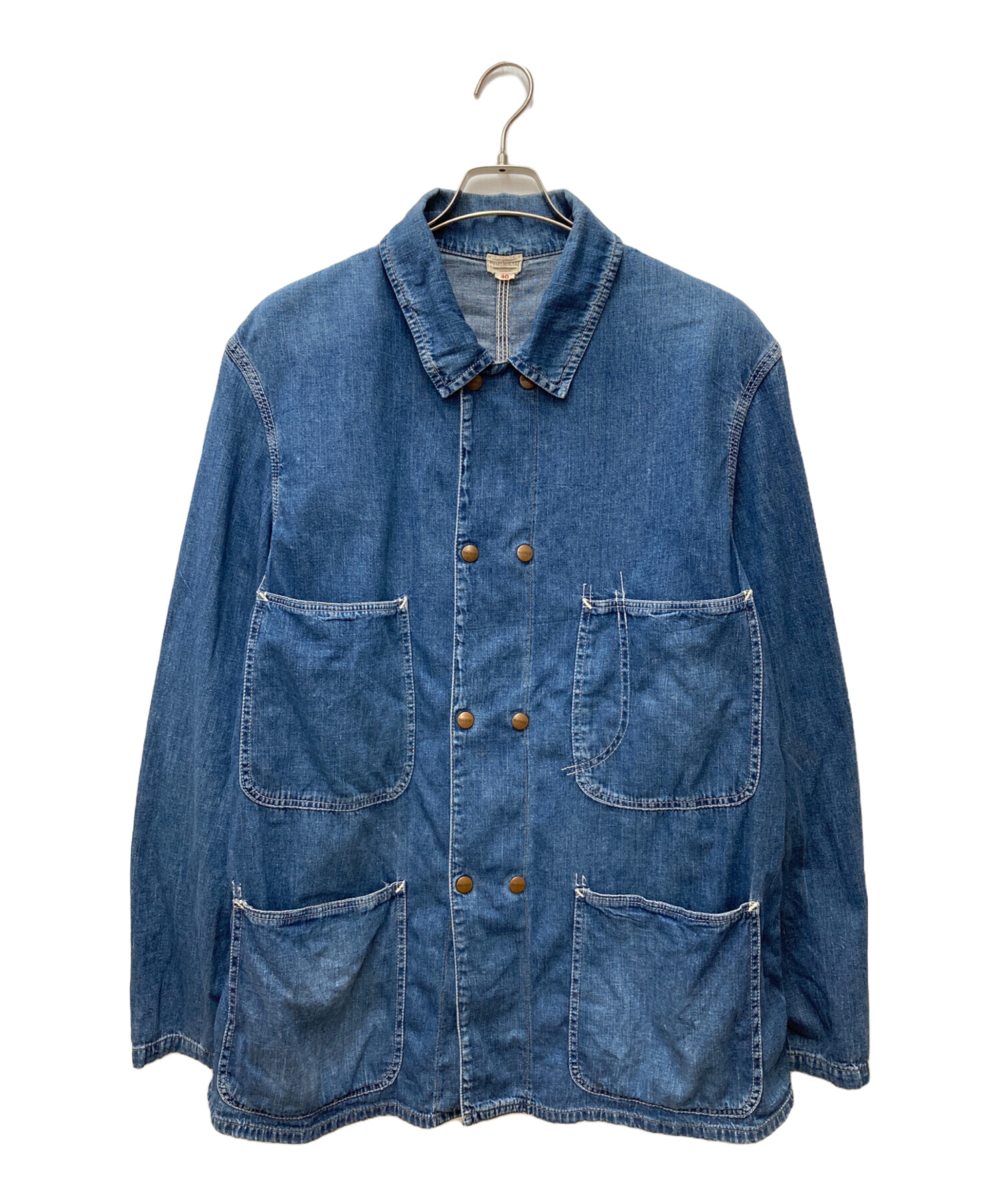 ウエアハウス カバーオール サイズ40 中古・古着通販】WAREHOUSE (ウエアハウス) カバーオール インディゴ