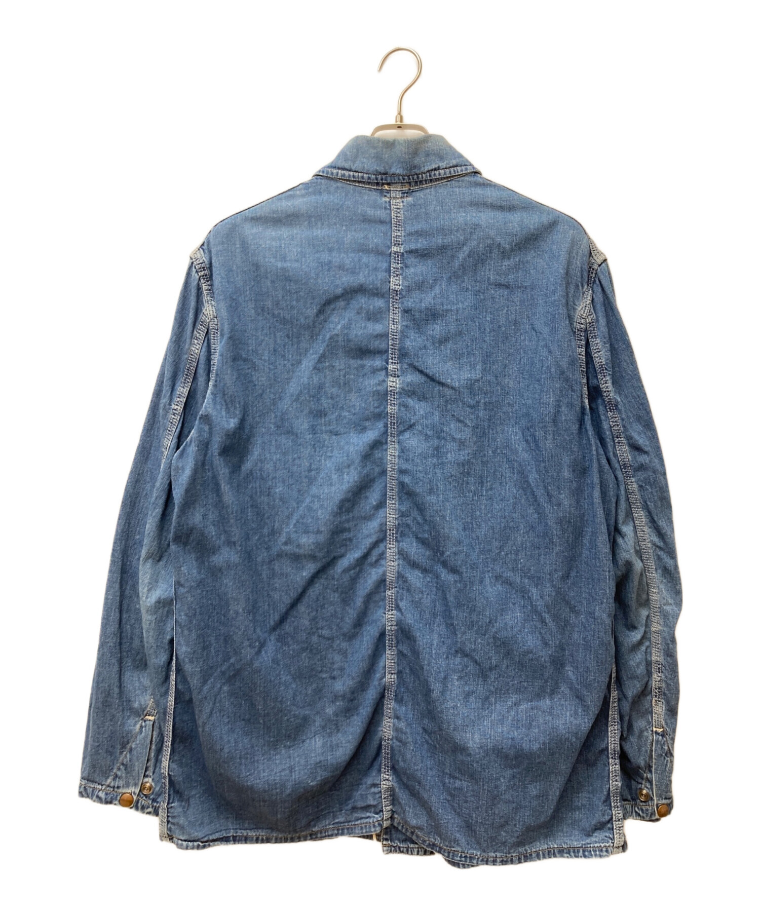 中古・古着通販】WAREHOUSE (ウエアハウス) カバーオール インディゴ