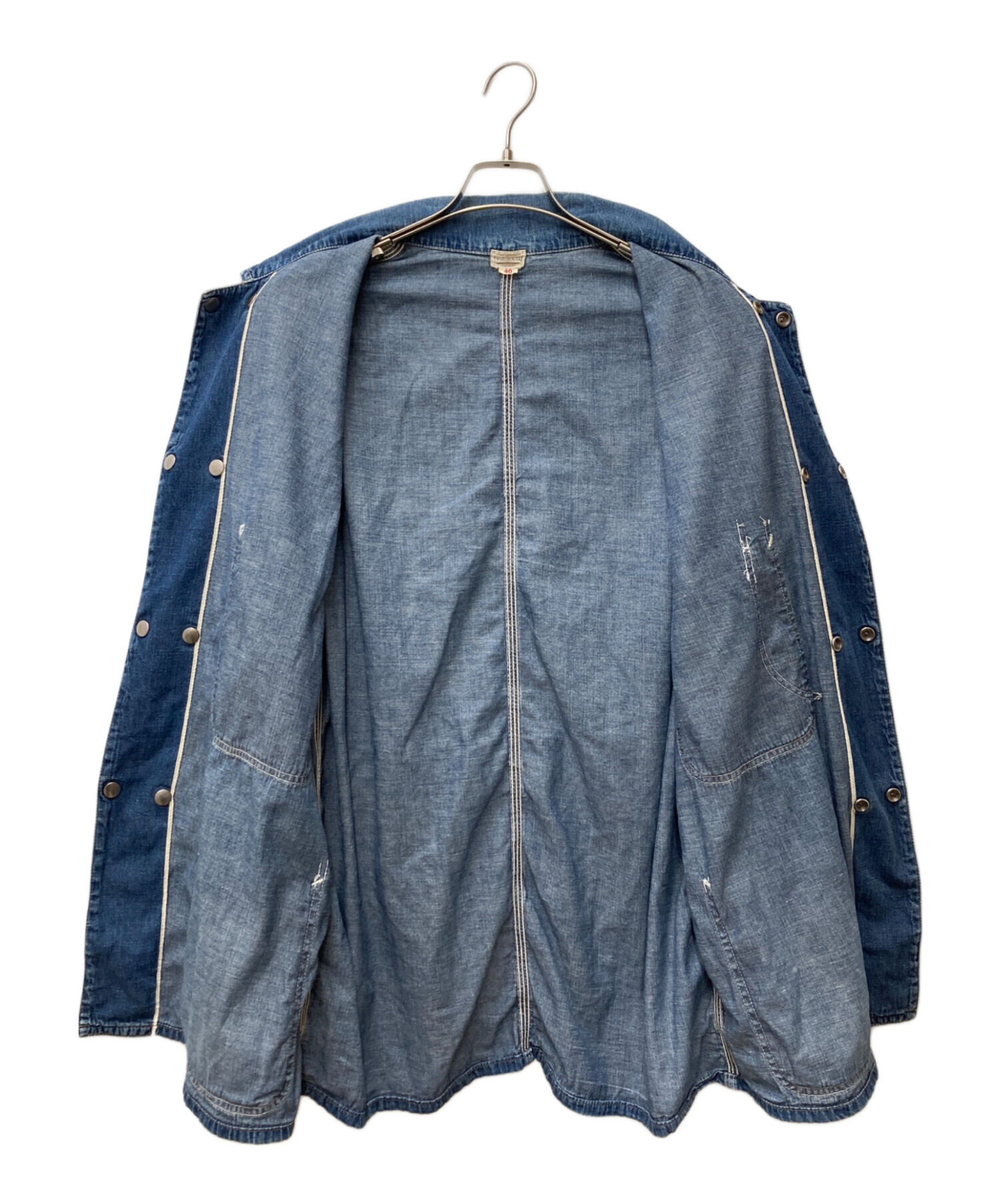 ウエアハウス カバーオール サイズ40 中古・古着通販】WAREHOUSE (ウエアハウス) カバーオール インディゴ