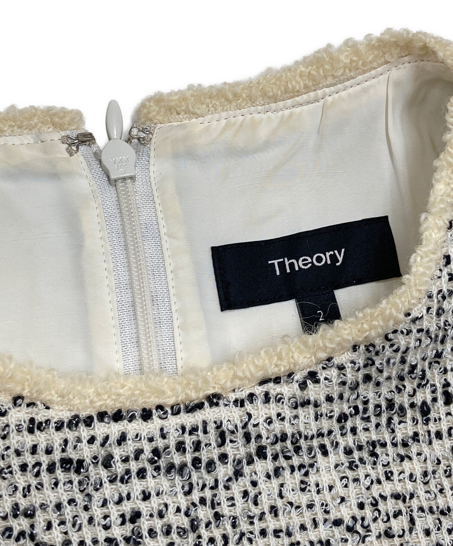 中古・古着通販】theory (セオリー) ノースリーブツイード