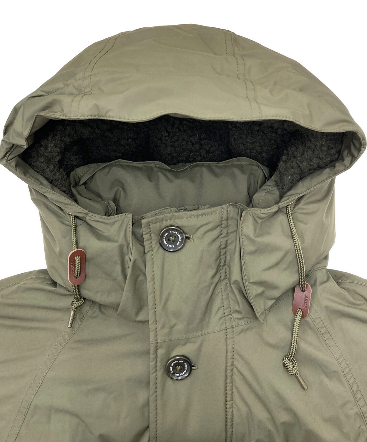 AIGLE (エーグル) 透湿防水 MTDファー付ダウンジャケット ZBH010J 