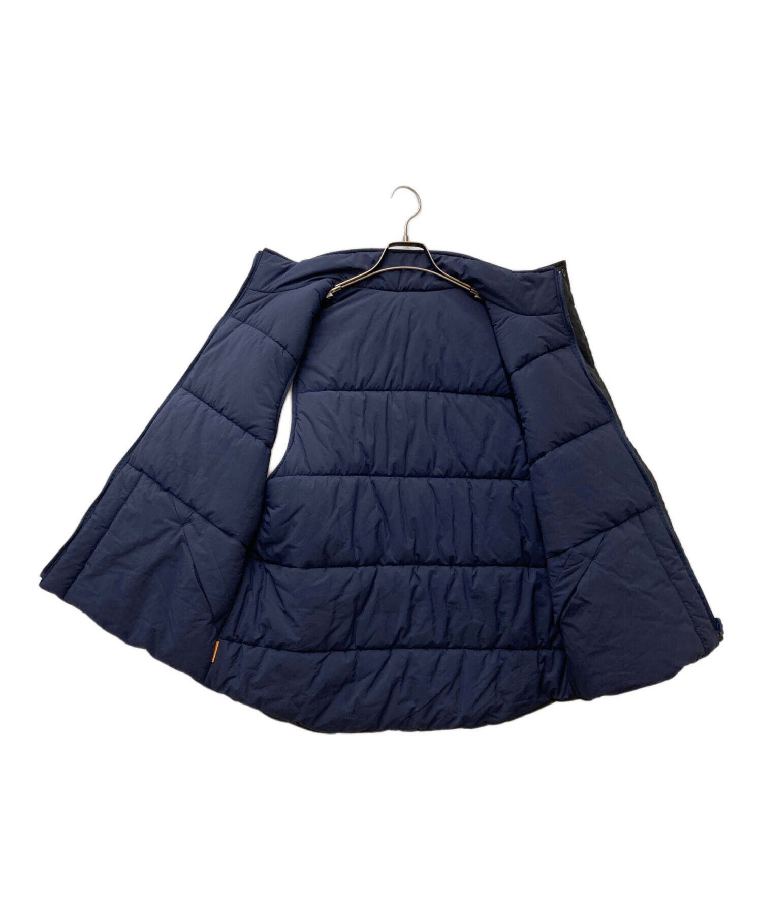 SEESEE シーシー リバーシブル 中綿ベスト XL ブラック / ネイビー 中古・古着通販】SEESEE (シーシー) リバーシブル中綿ベスト ネイビー