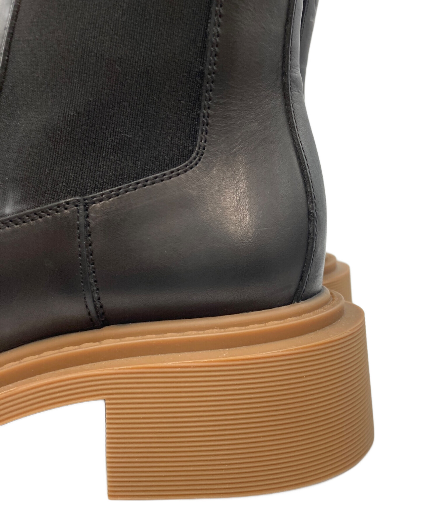 中古・古着通販】LOEWE (ロエベ) サイドゴアブーツ ブラック×ブラウン