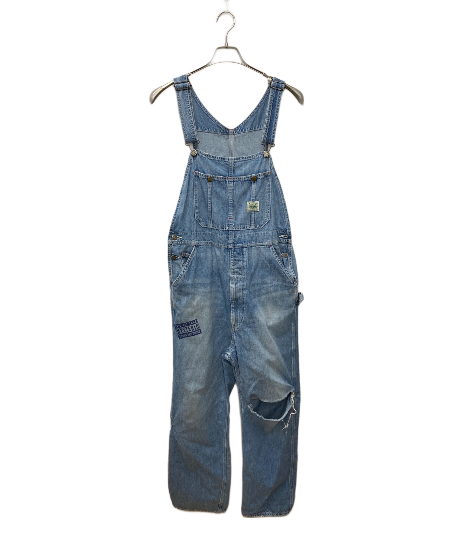 レア♡HystericGlamour♡ヒステリックグラマー デニムオーバーオール 中古・古着通販】Hysteric Glamour (ヒステリックグラマー) ダメージ