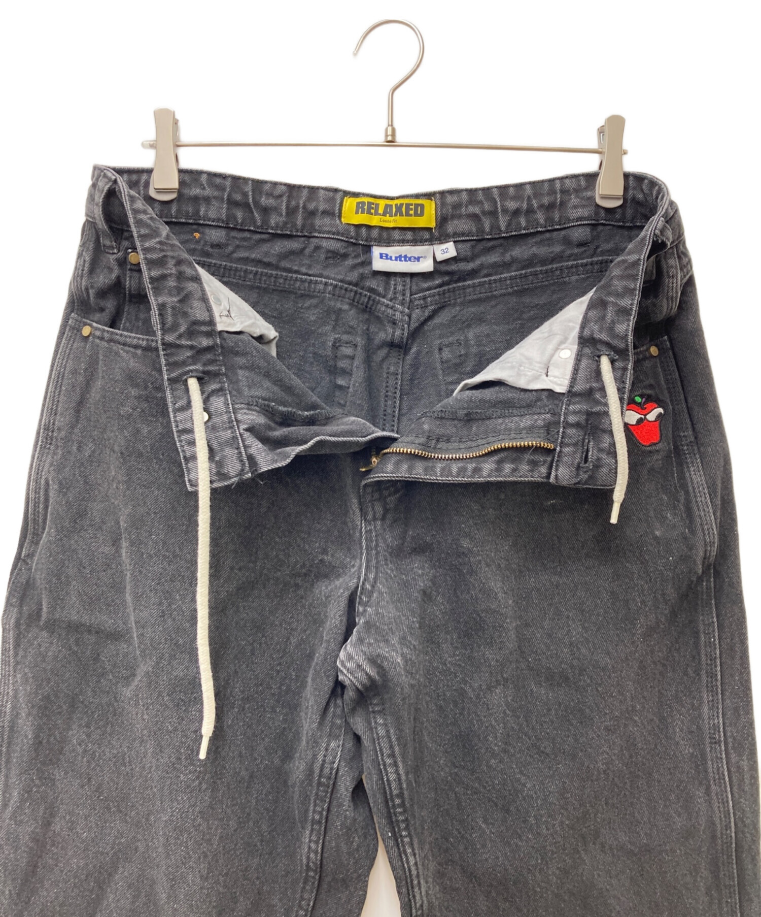 中古・古着通販】BUTTERGOODS (バターグッズ) ワイドデニムパンツ 
