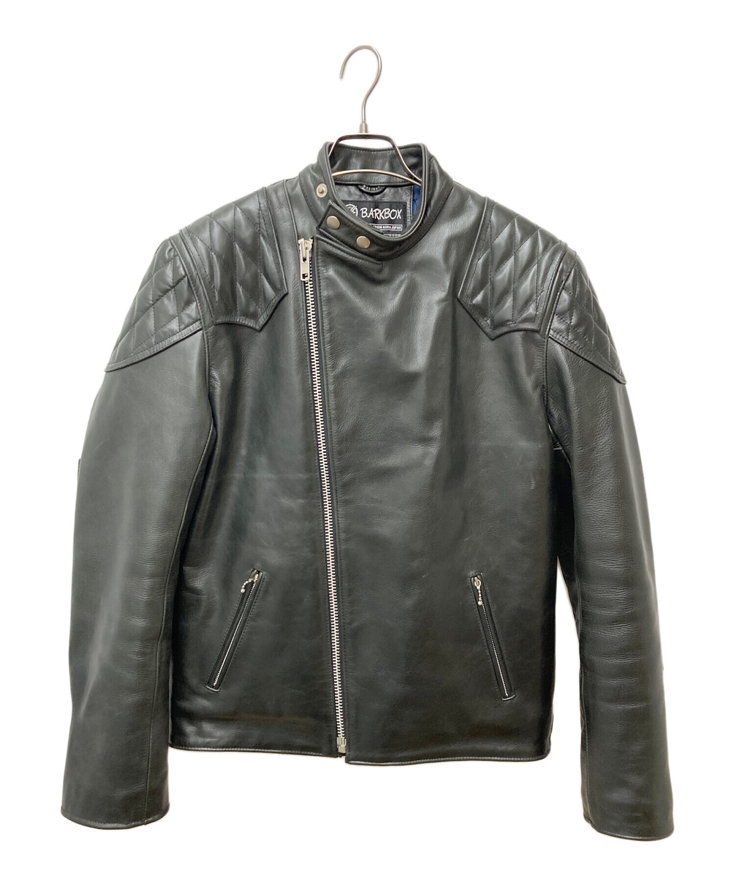 中古・古着通販】BARKBOX (バークボックス) レザージャケット ブラック