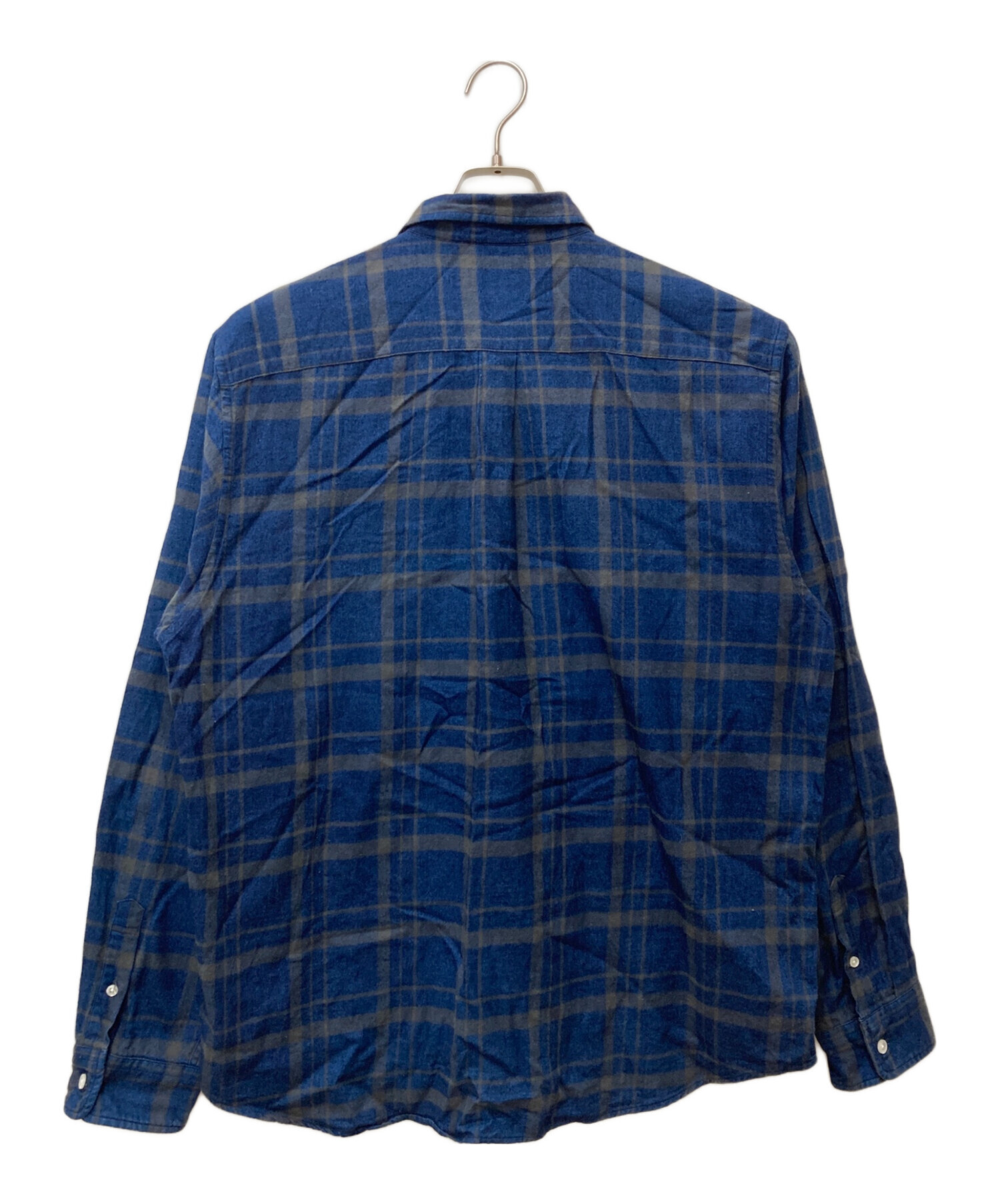 中古・古着通販】stussy (ステューシー) ネルシャツ ネイビー サイズ
