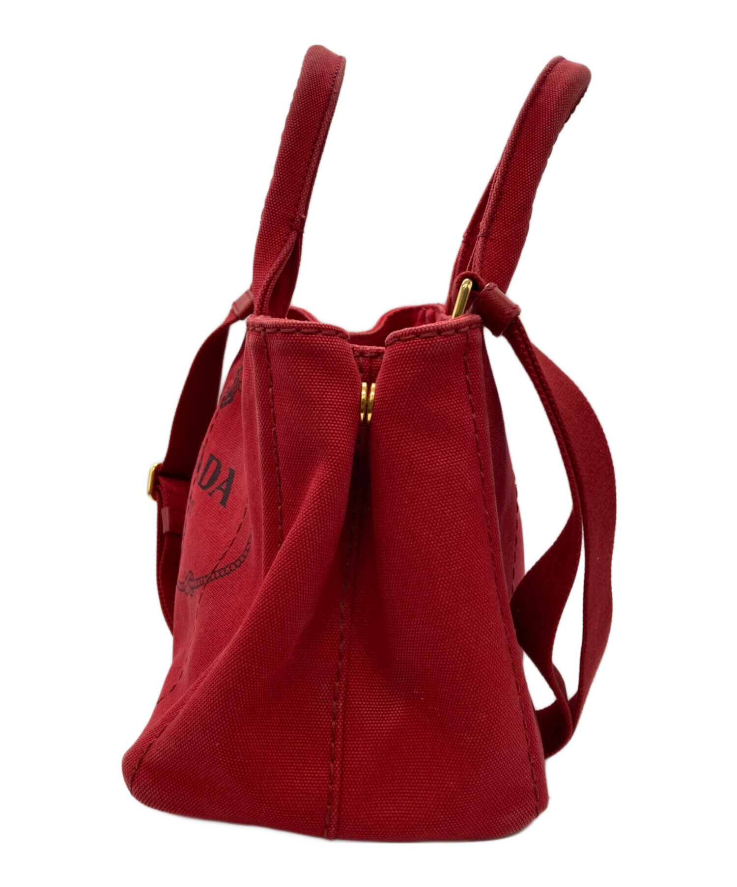 中古・古着通販】PRADA (プラダ) カナパミニ 2WAYバッグ 1BG439 レッド 