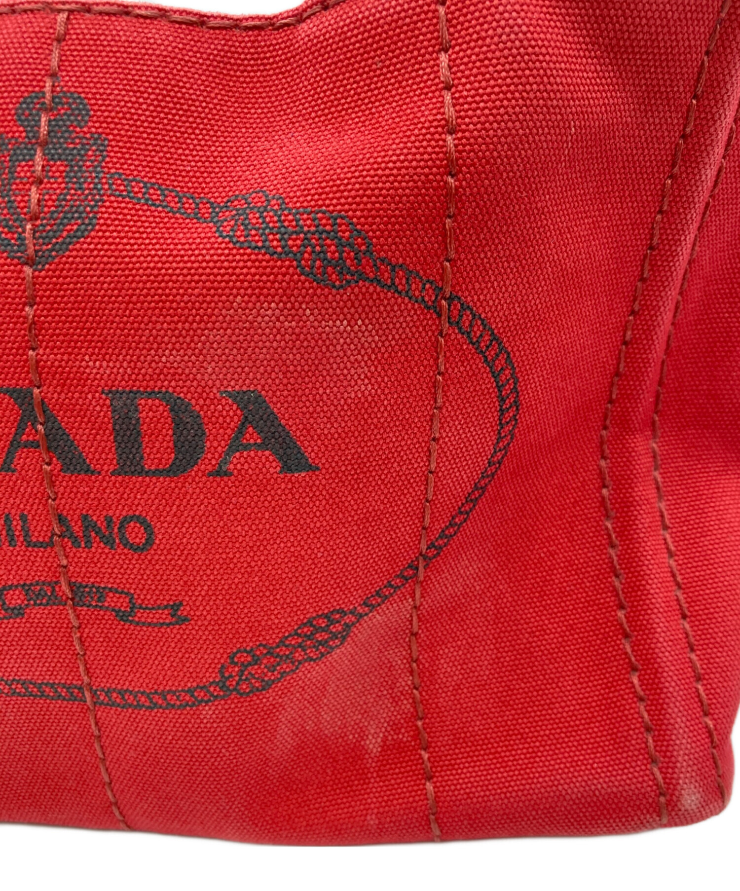 中古・古着通販】PRADA (プラダ) カナパミニ 2WAYバッグ 1BG439 レッド 