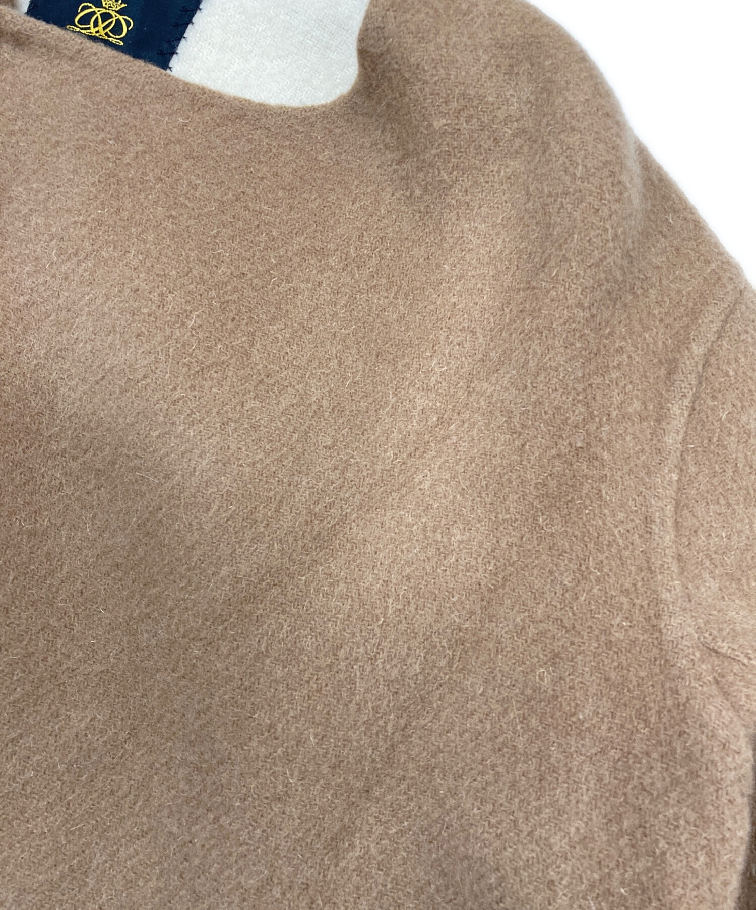 美品✨ドゥロワー ダブルフェイス ウールモヘヤ ノーカラーコート ウールダブルフェイス ノーカラーコート | maison TOMORROWLAND/メゾン