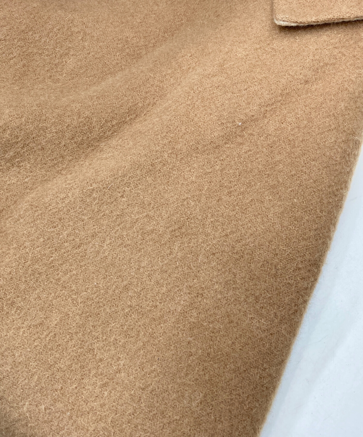 Drawer  ドゥロワー   ウールワイドプルオーバー キャメル 中古・古着通販】DRAWER (ドゥロワー) カシミヤVネックニット キャメル
