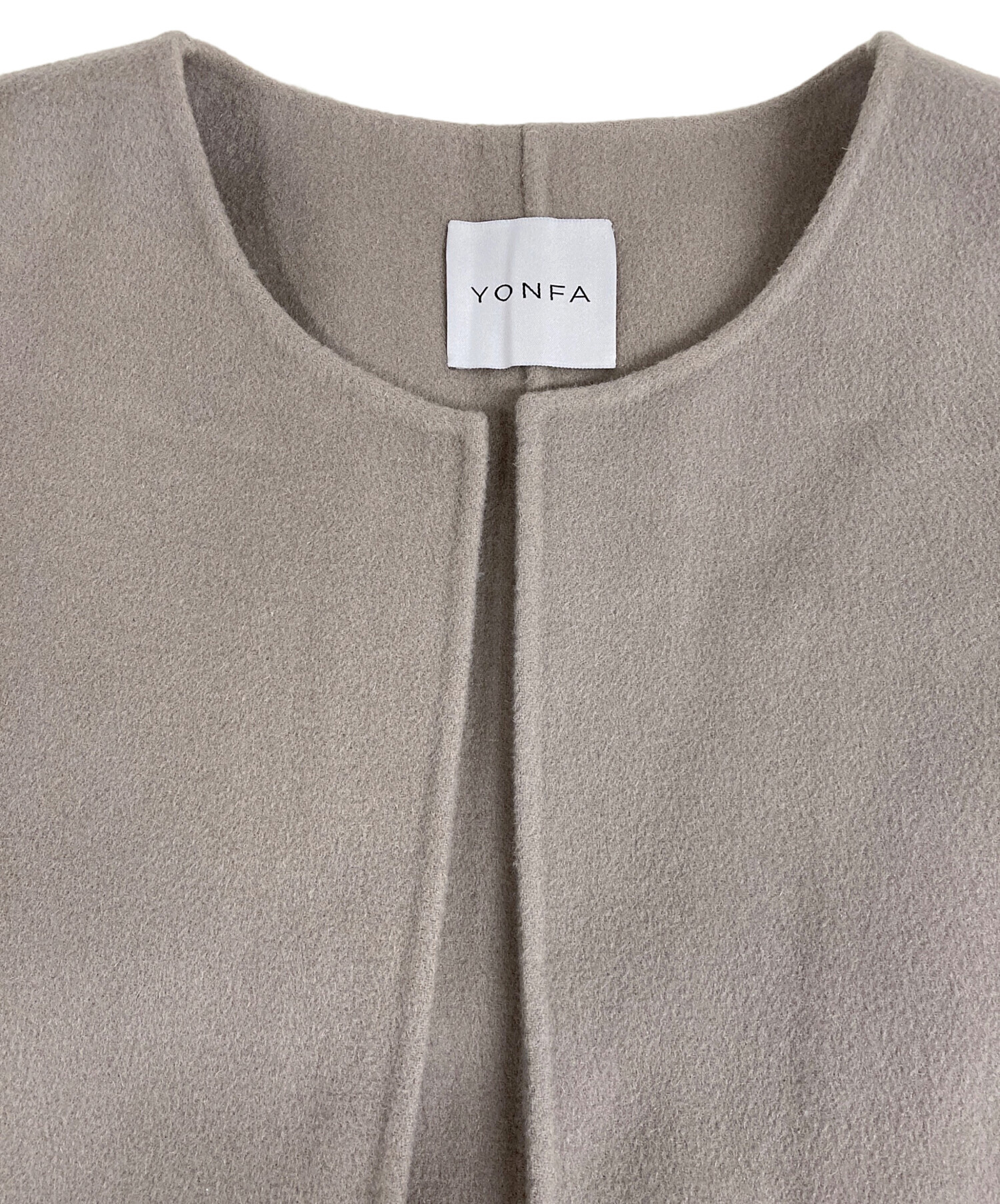 中古・古着通販】YONFA (ヨンファ) ウールジレコート グレー サイズ