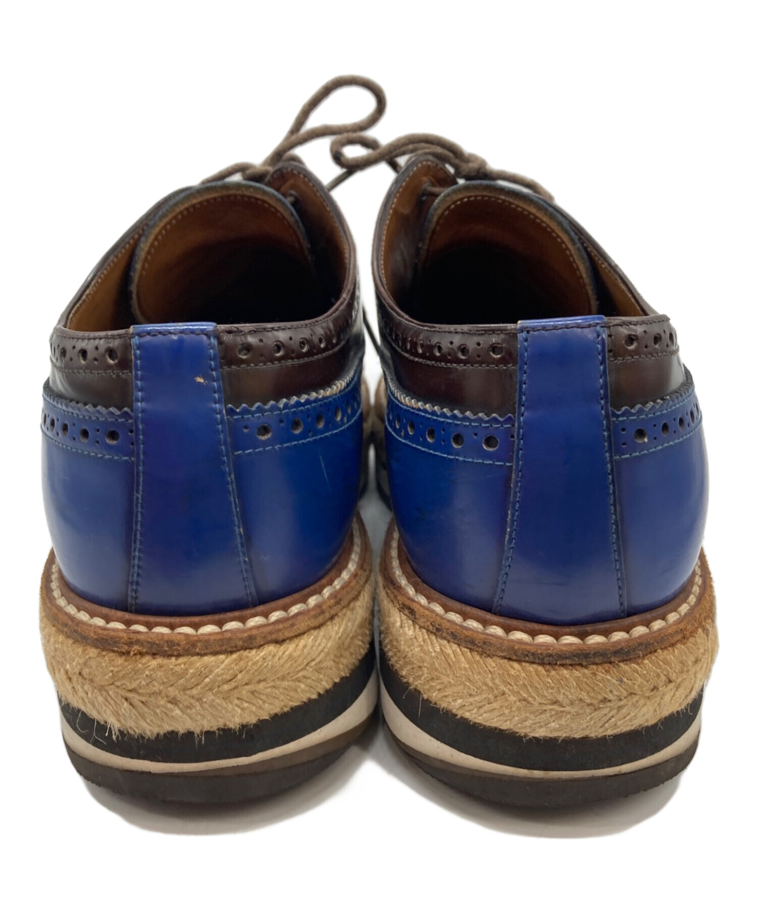 中古・古着通販】PRADA (プラダ) ウィングチップダービーシューズ