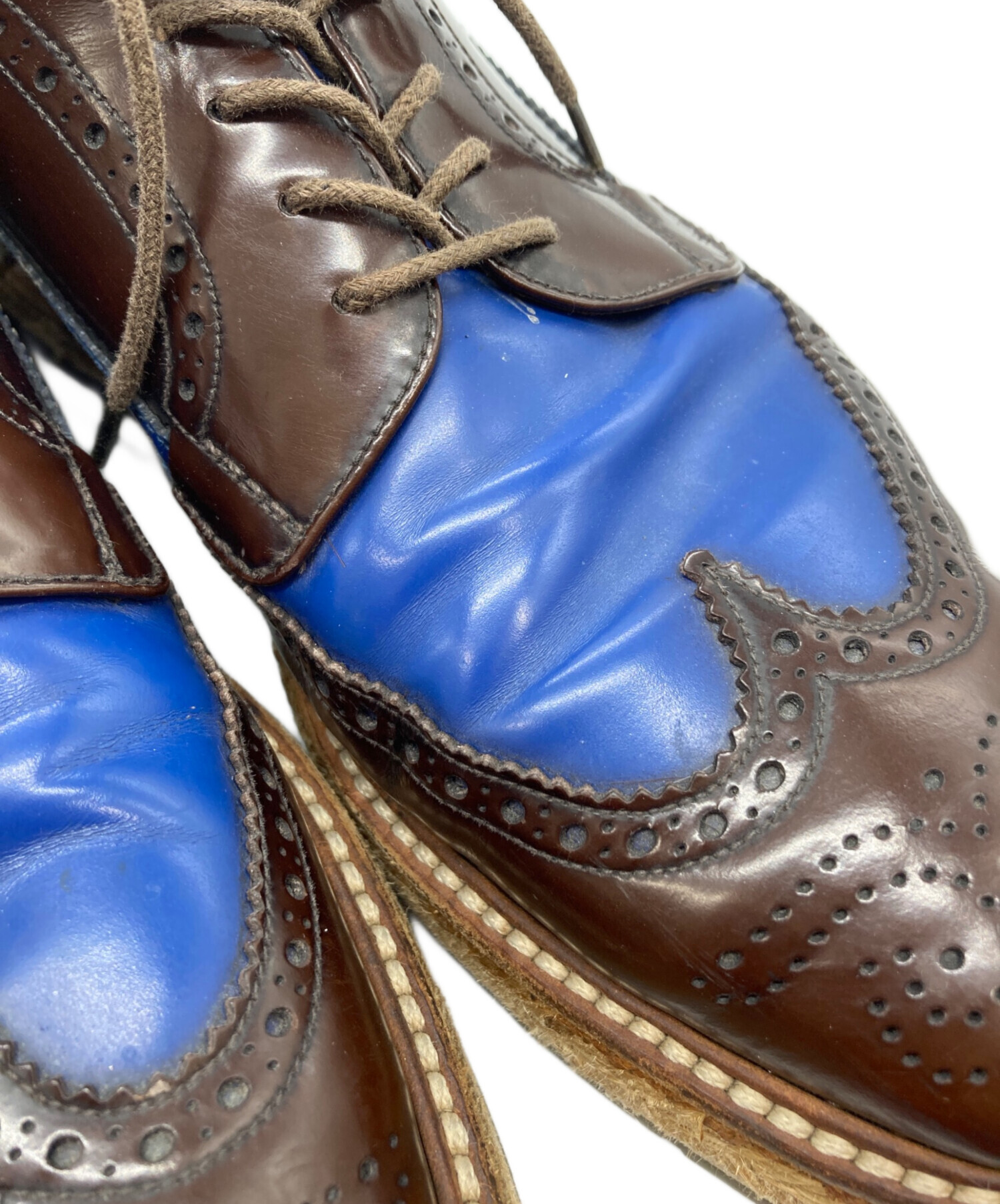中古・古着通販】PRADA (プラダ) ウィングチップダービーシューズ