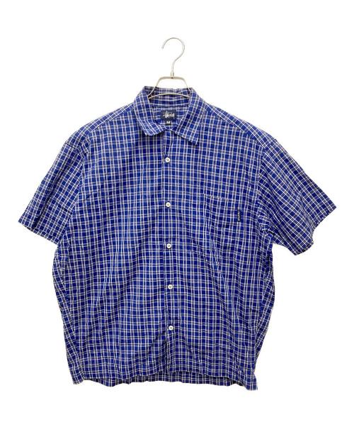 中古・古着通販】stussy (ステューシー) オープンカラーシャツ ブルー