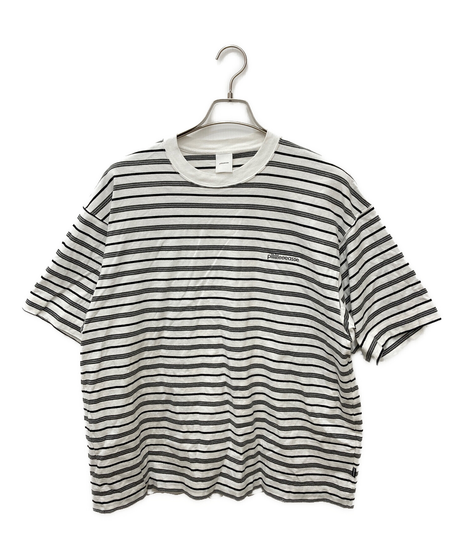 中古・古着通販】plllllleeeasse (プリーズ) multi stripe short