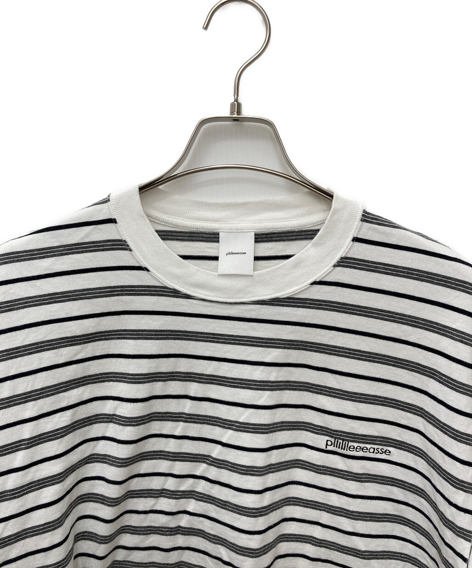 中古・古着通販】plllllleeeasse (プリーズ) multi stripe short