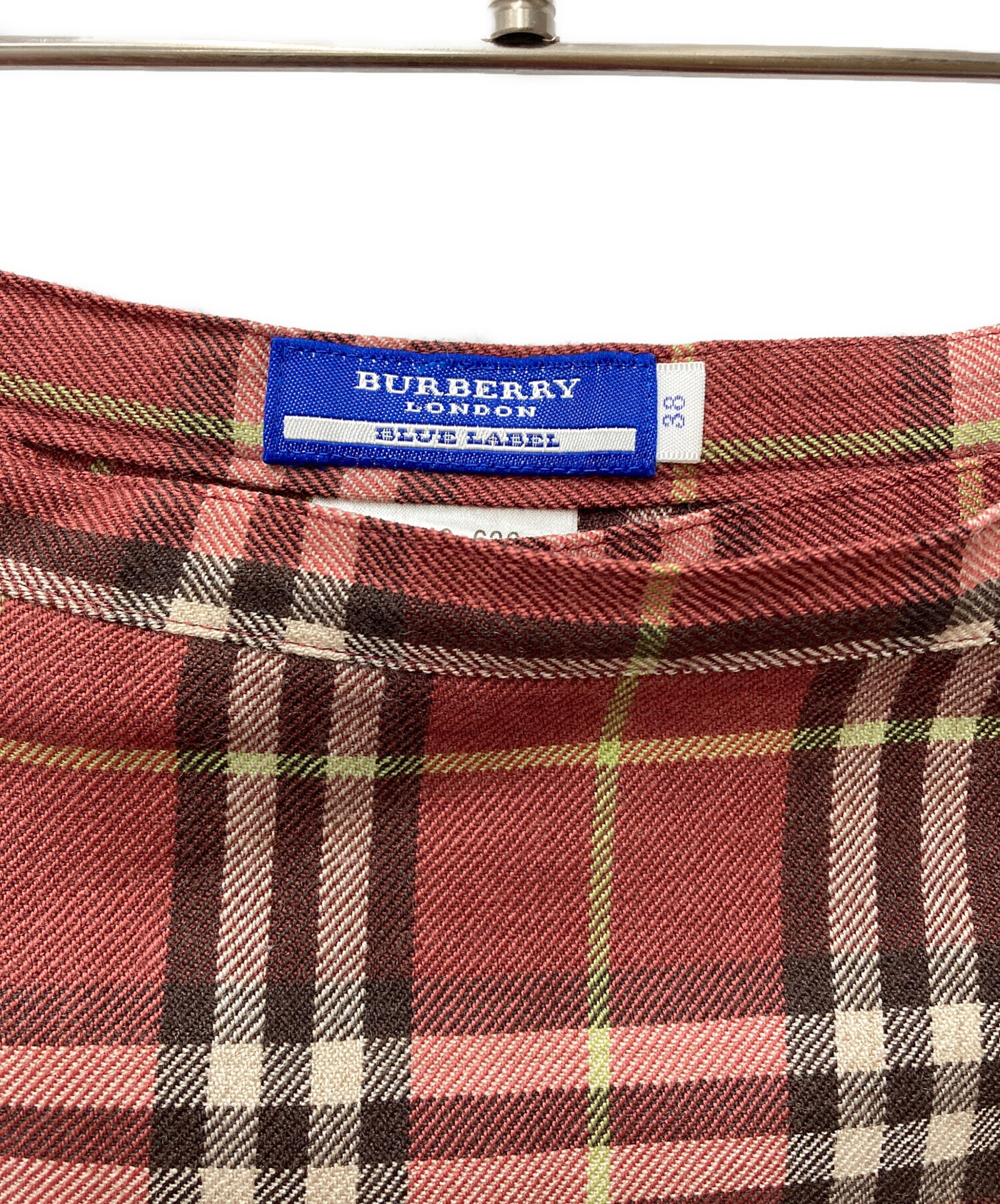 Burberry Blue Label チェックラップスカート 38 BURBERRY BLUE LABEL