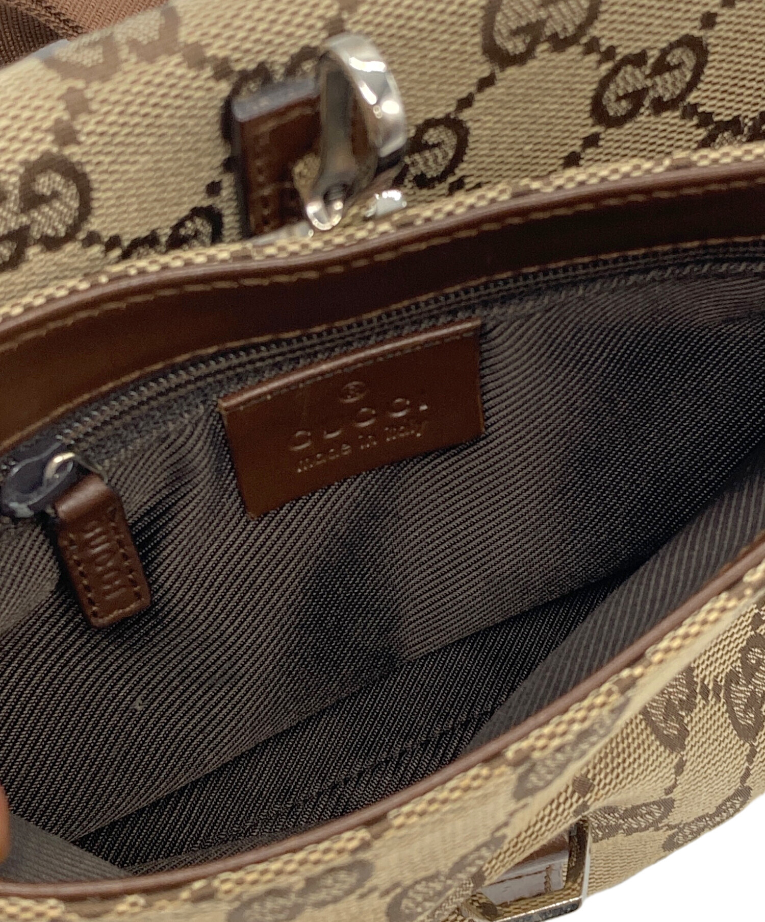 中古・古着通販】GUCCI (グッチ) GGキャンバス ウエストバッグ 92543