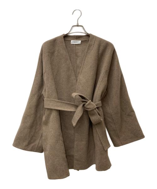 Mila Owen ミラオーウェン ベルテッド ロングコート ブラウン 【中古