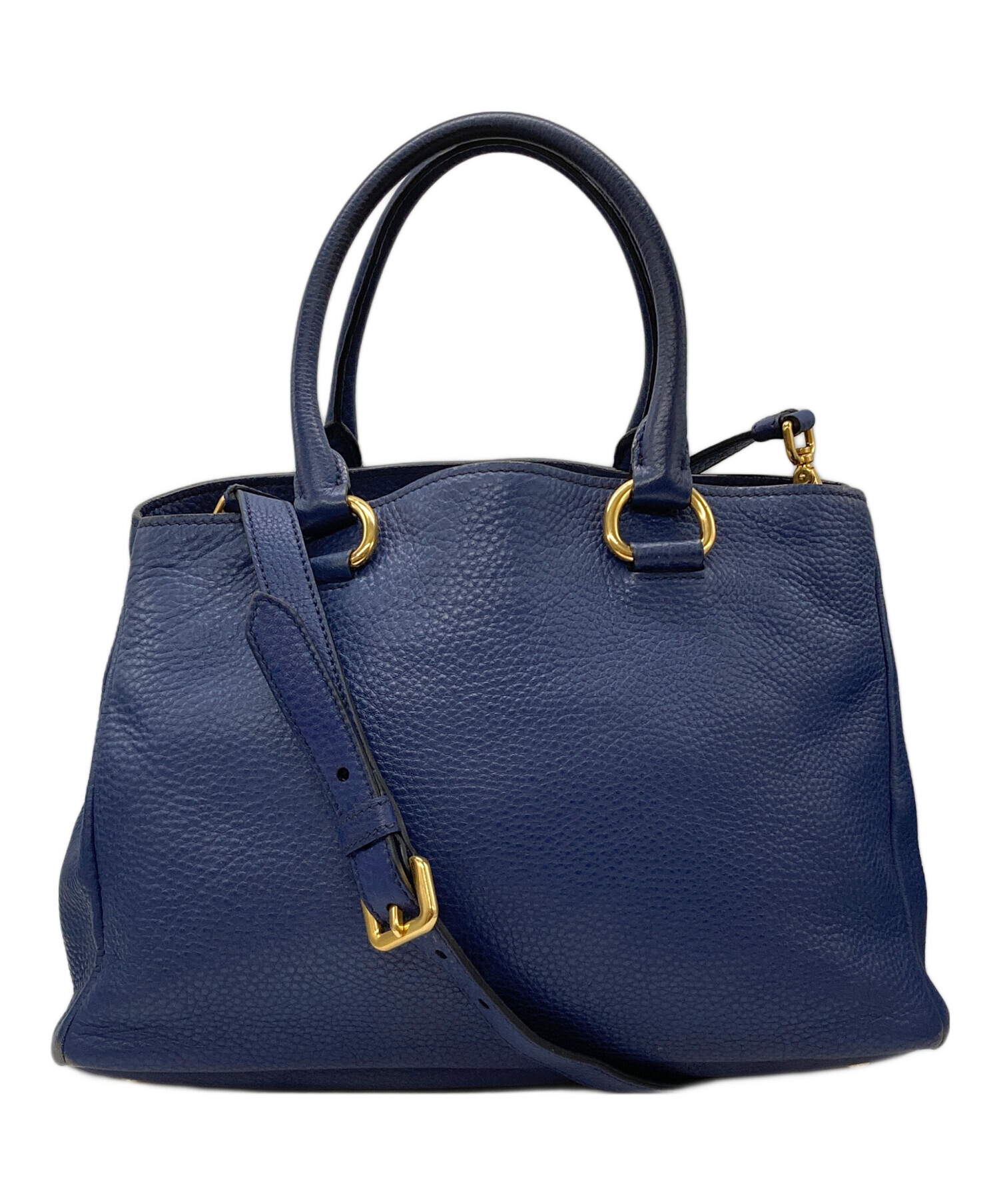 中古・古着通販】PRADA (プラダ) 2wayハンドバッグ 1BA878 ネイビー