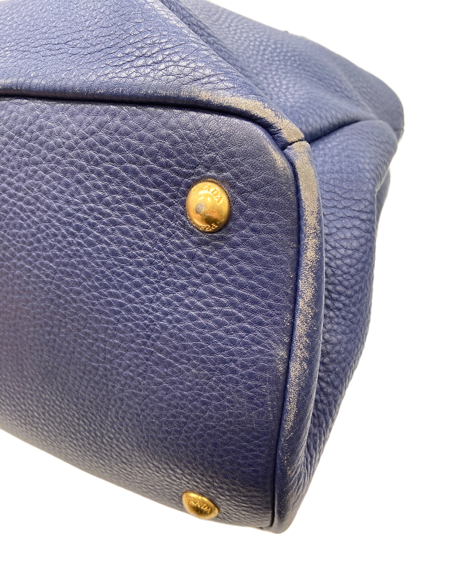 中古・古着通販】PRADA (プラダ) 2wayハンドバッグ 1BA878 ネイビー