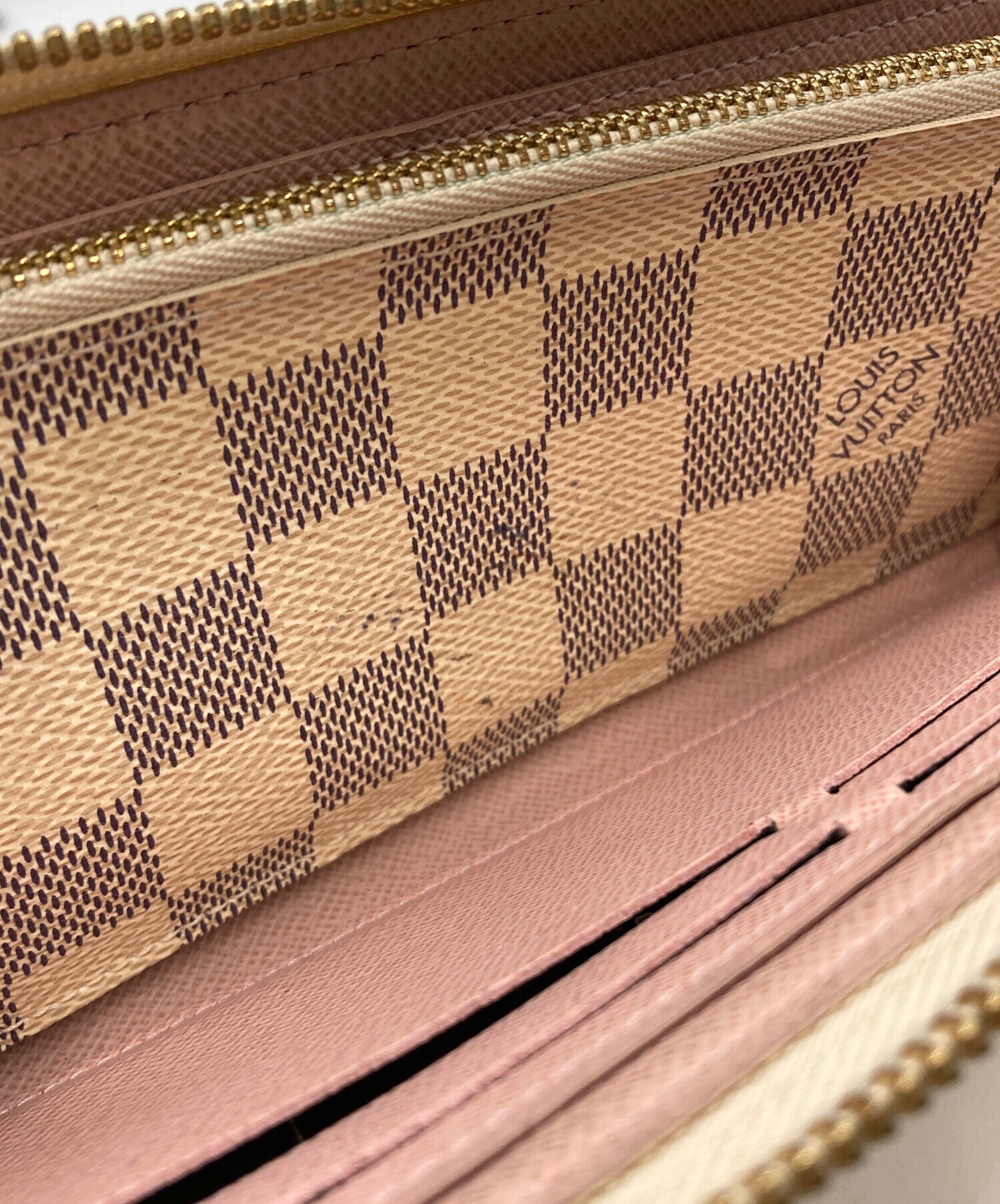 LOUIS VUITTON◆N61264/ポルトフォイユ・クレマンス_ダミエアズール/WHT/ロングウォレット/長財布/セカスト ルイヴィトン 長財布 ポルトフォイユクレマンス ダミエアズール N61264