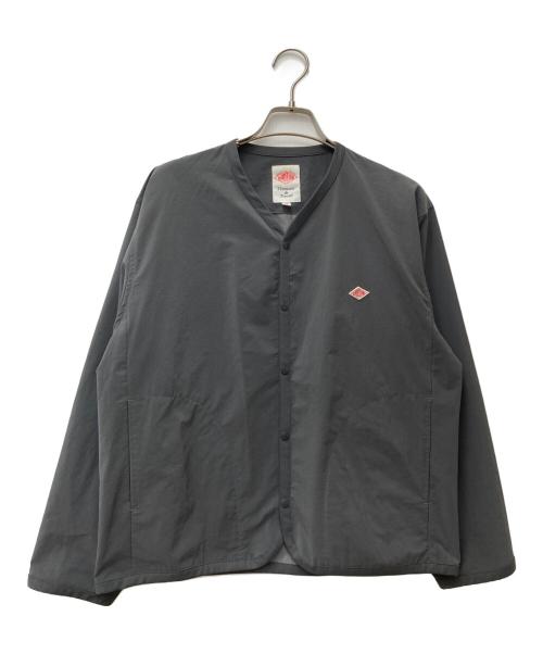 ダントンポリエステル ダブルクロス シャツカーディガン　チャコールグレー38 中古・古着通販】DANTON (ダントン) ポリエステルダブルクロスシャツ