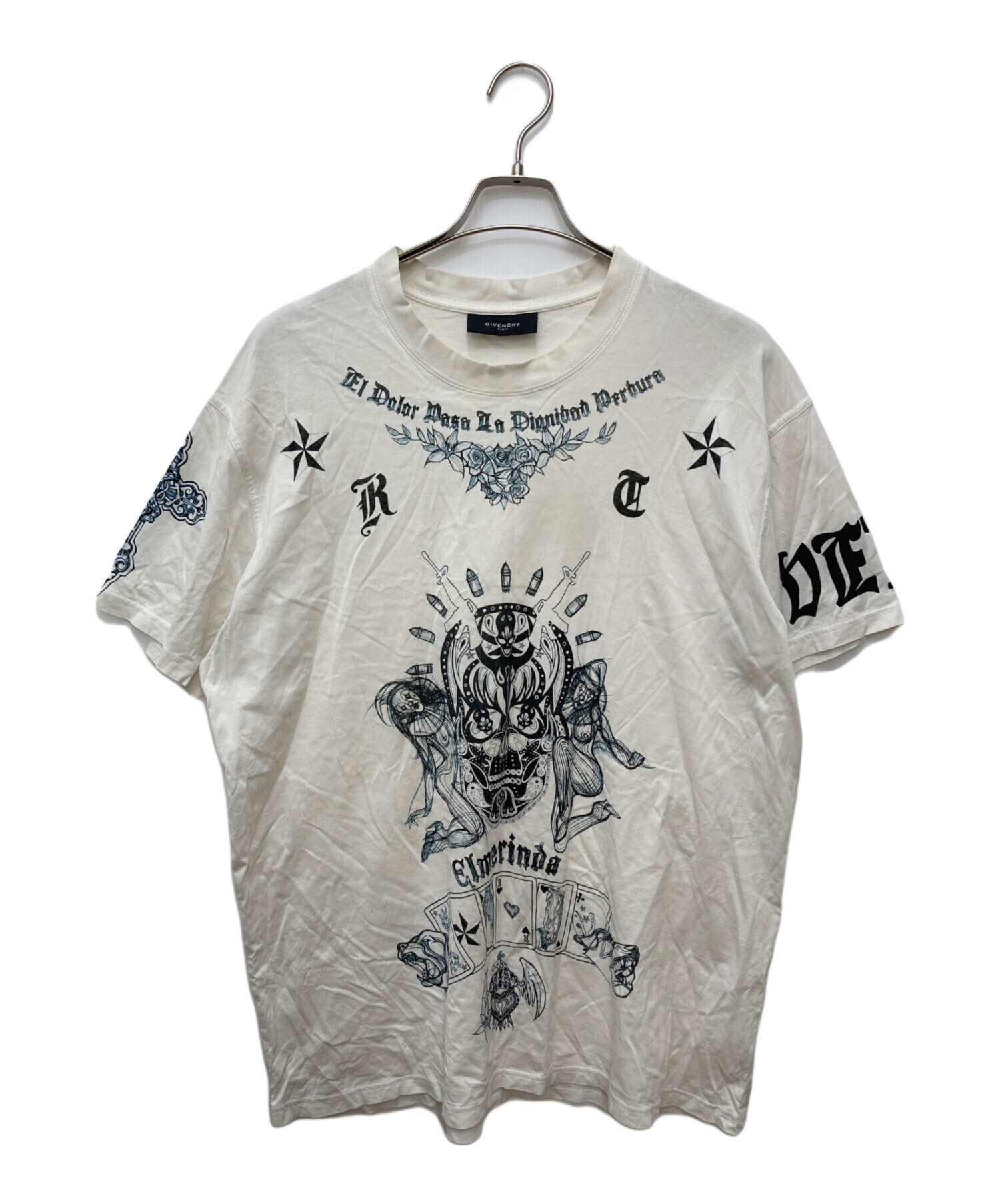 中古・古着通販】GIVENCHY (ジバンシィ) スカルタトゥーTシャツ