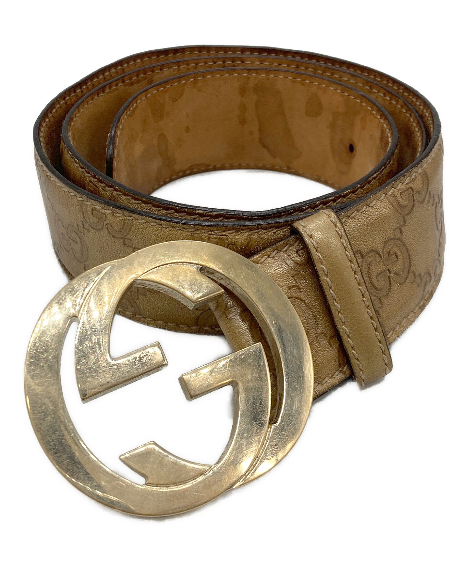 中古・古着通販】GUCCI (グッチ) GG インターロッキングベルト 114876