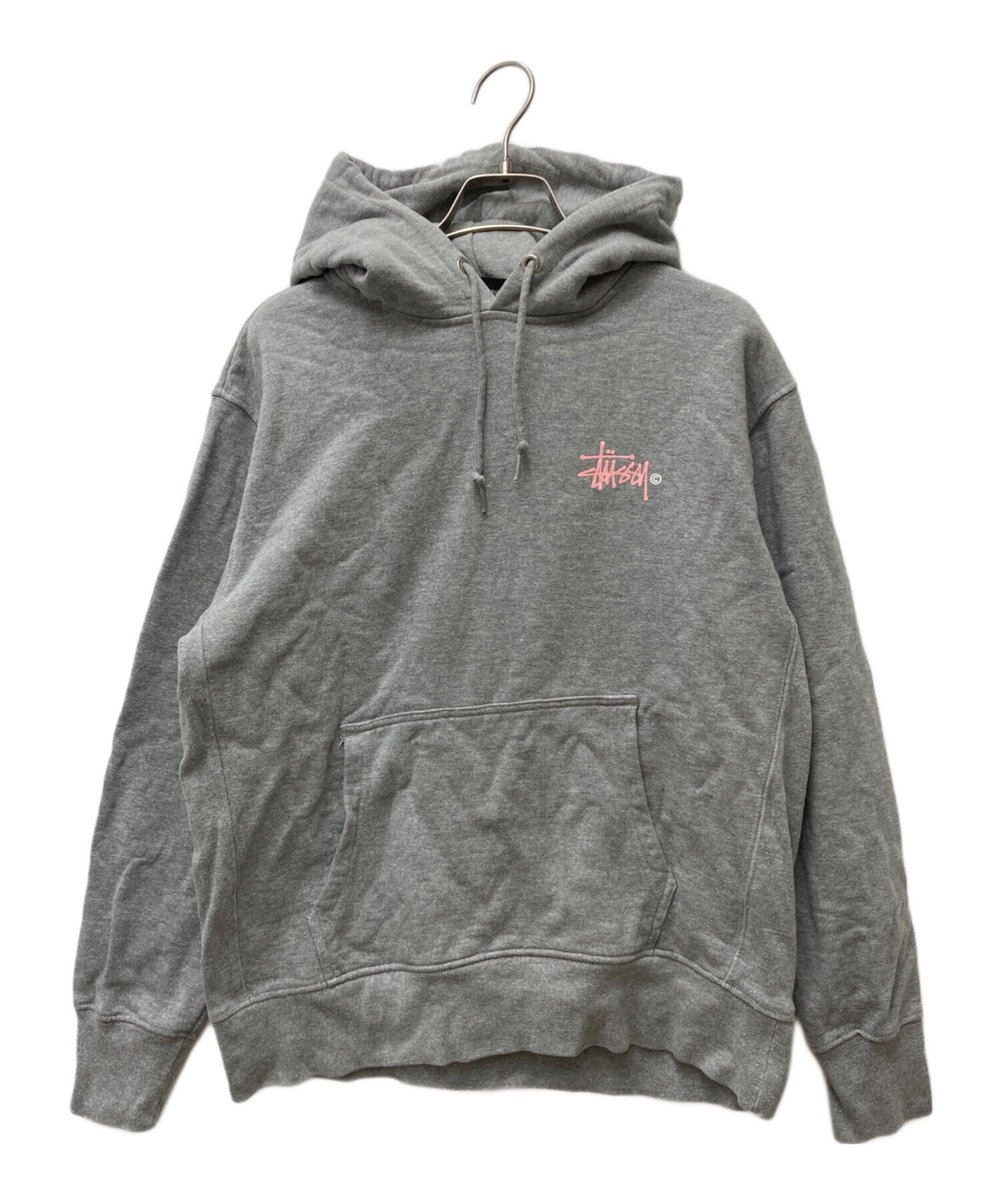 中古・古着通販】stussy (ステューシー) プルオーバーパーカー グレー 