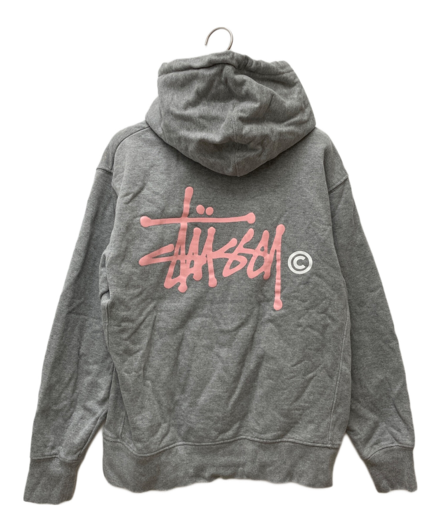 中古・古着通販】stussy (ステューシー) プルオーバーパーカー グレー 